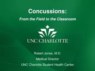 Concussions: From the Field to the Classroom