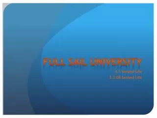 Full sail university