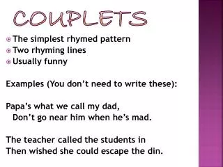Couplets