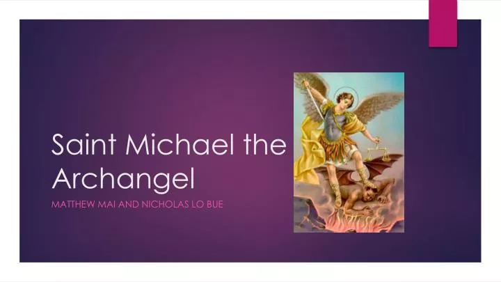 saint michael the archangel
