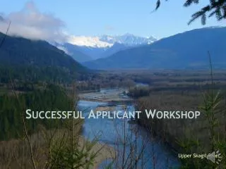 Successful Applicant Workshop