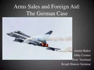 Arms Sales and Foreign Aid: The German Case