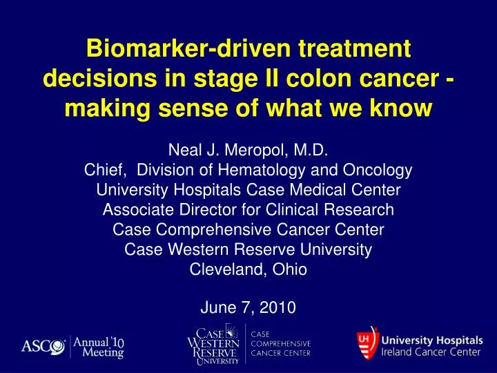 biomarker driven treatment decisions in stage ii colon cancer making sense of what we know