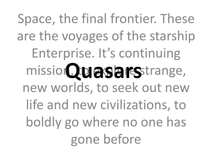 quasars