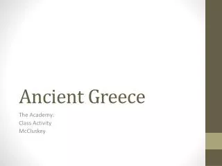 PPT - Unit 2: Ancient Greece PowerPoint Presentation, free download ...