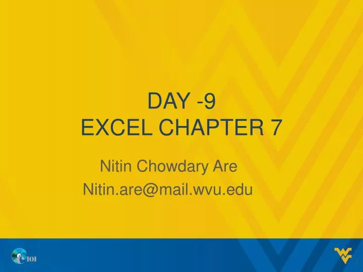 day 9 excel chapter 7