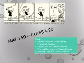 MAT 150 – Class #20