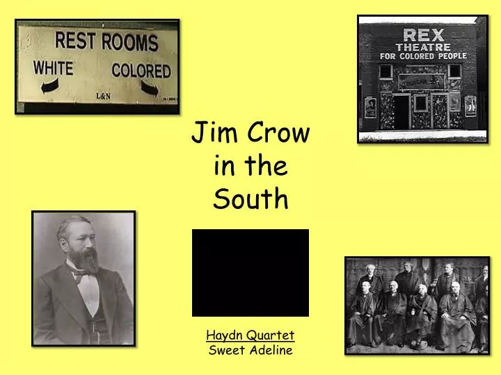jim crow in the south
