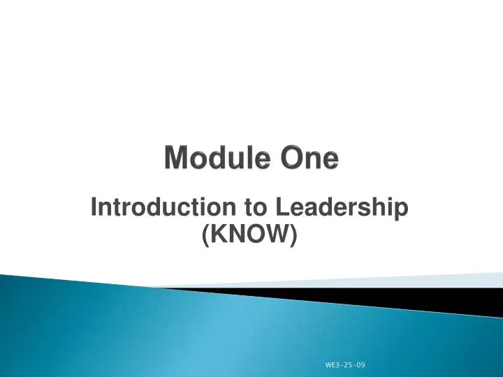 module one