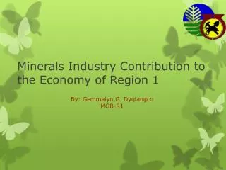Minerals Industry Contribution to the Economy of Region 1