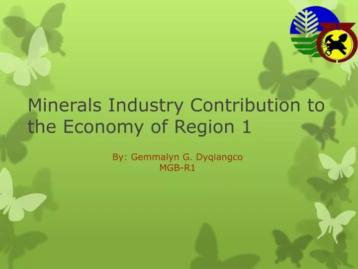 minerals industry contribution to the economy of region 1