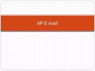 AP E-mail