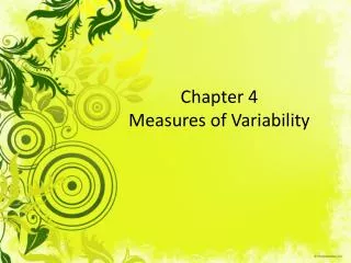 chapter 4 measures of variability