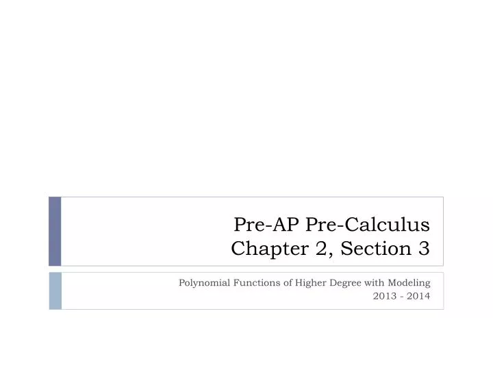 pre ap pre calculus chapter 2 section 3