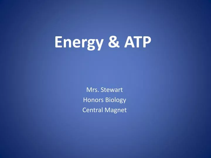 energy atp