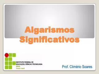 algarismos significativos