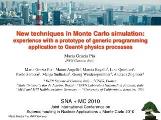 SNA + MC 2010 Joint International Conference on