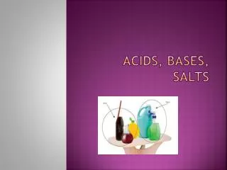 acids bases salts