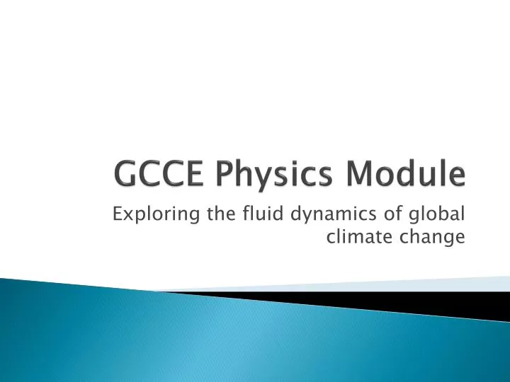 gcce physics module