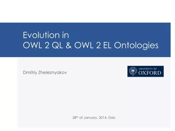 evolution in owl 2 ql owl 2 el ontologies
