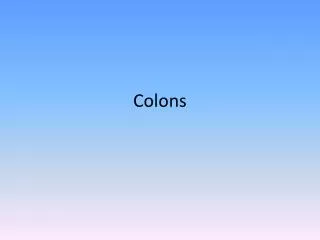 Colons