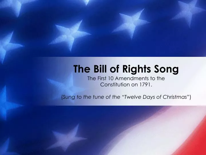the bill of rights song