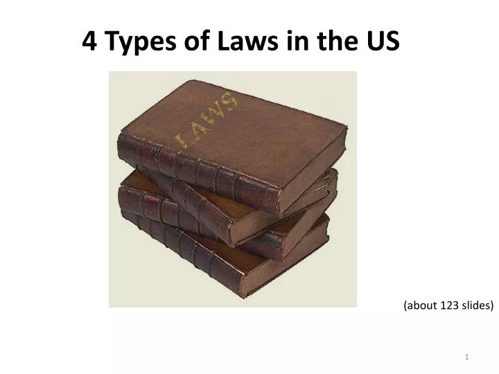 4 types of laws in the us