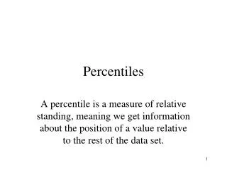 PPT - PARTITION VALUES-QUARTILES,DECILES AND PERCENTILES PowerPoint ...