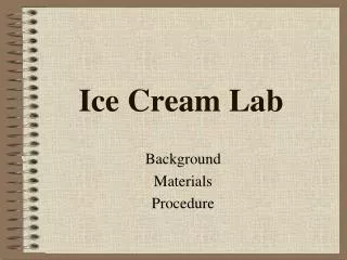 Ice Cream Lab