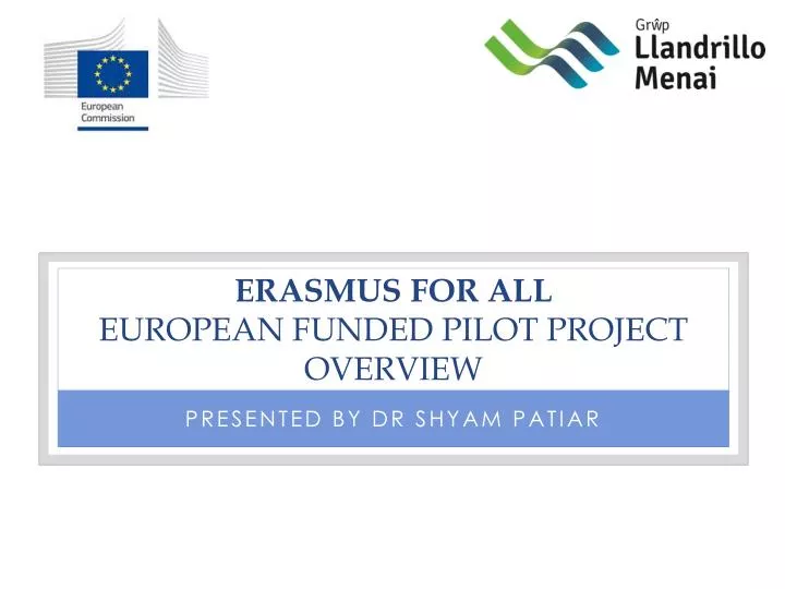 erasmus for all european funded pilot project overview