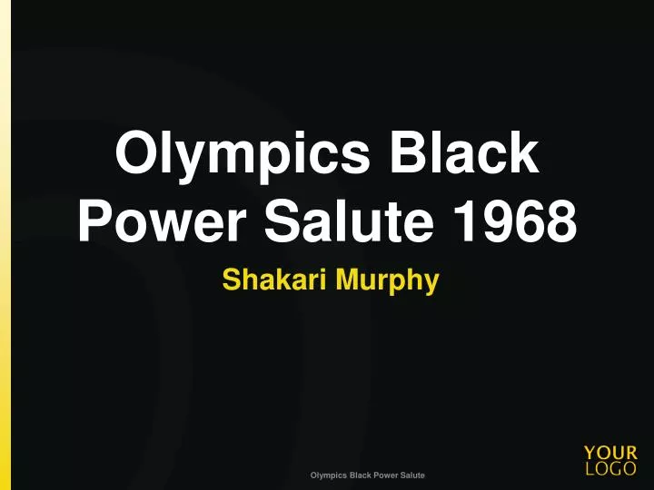 olympics black power salute 1968