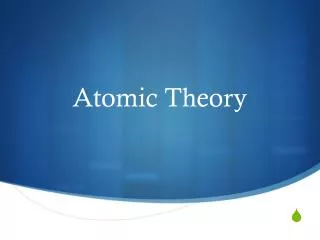 Atomic Theory