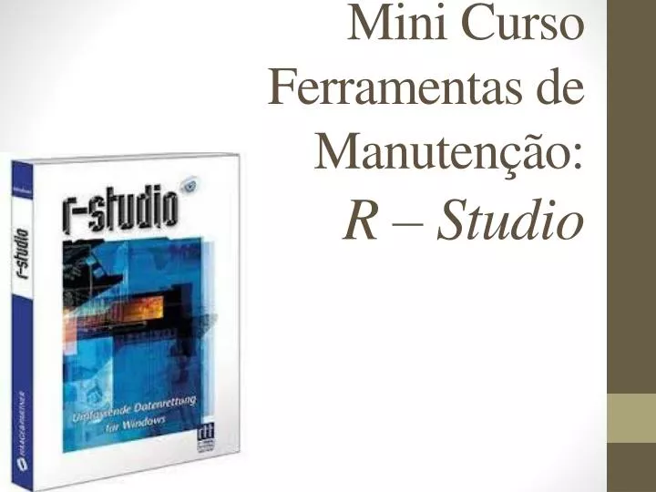 mini curso ferramentas de manuten o r studio