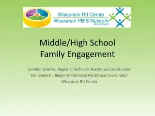 Middle/High School Family Engagement
