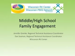 middle high school family engagement