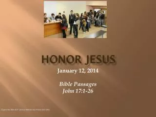 Honor jesus
