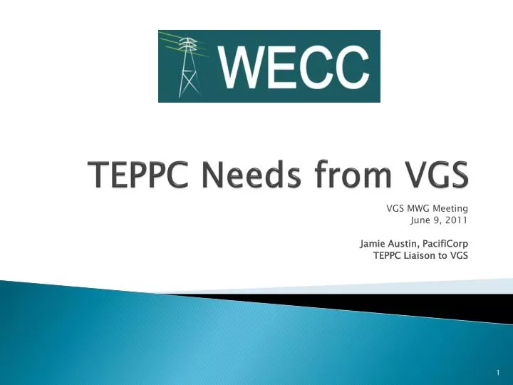 teppc needs from vgs