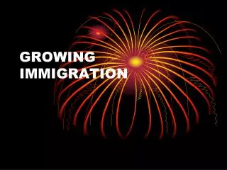 GROWING IMMIGRATION