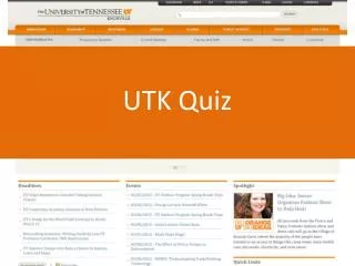 UTK Quiz