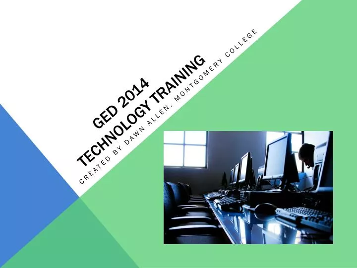 ged 2014 technology training