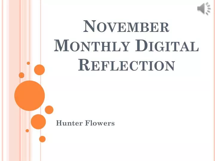 november monthly digital reflection