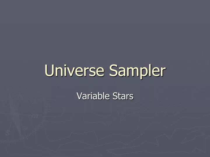 universe sampler