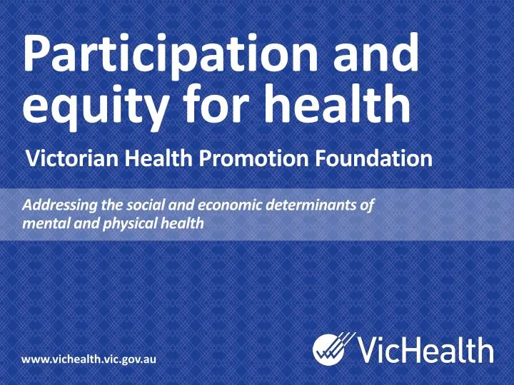 participation and equity for health