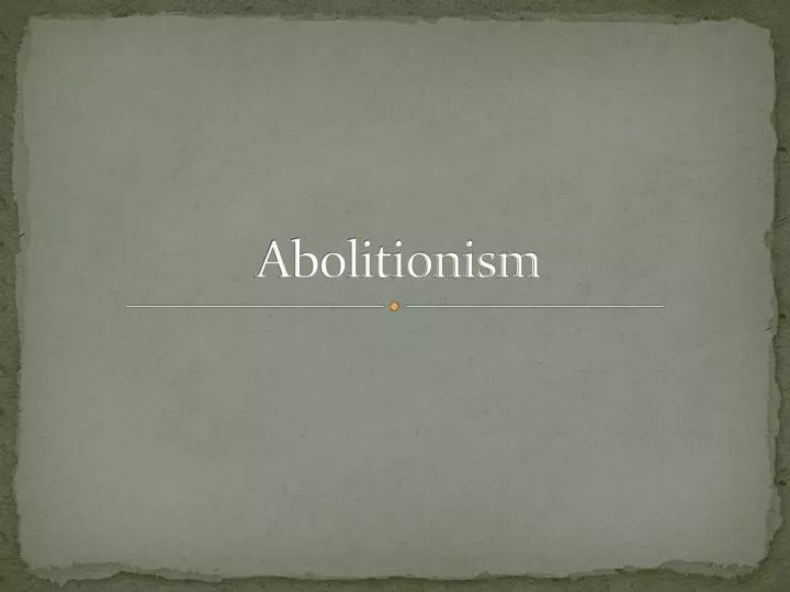 abolitionism