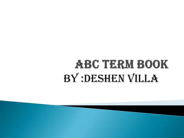 abc term book