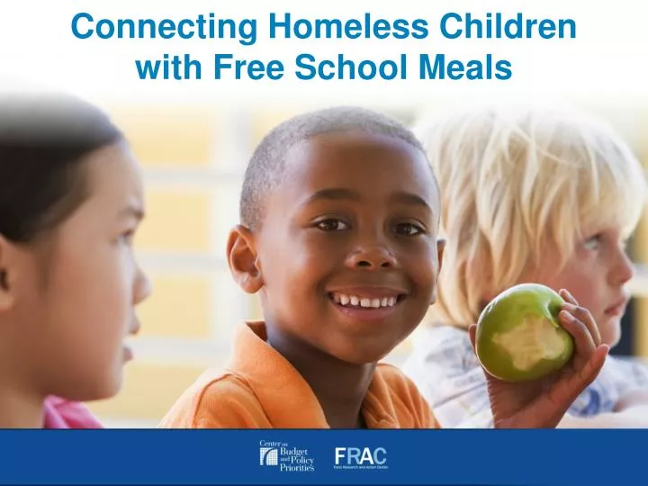 connecting homeless children with free school meals