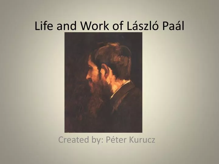 life and work of l szl pa l