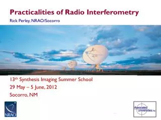 Practicalities of Radio Interferometry