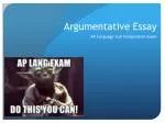 Argumentative Essay