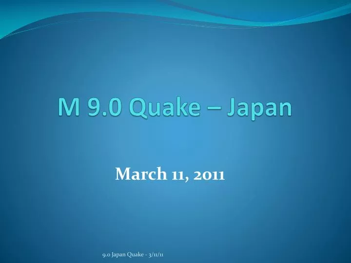 m 9 0 quake japan